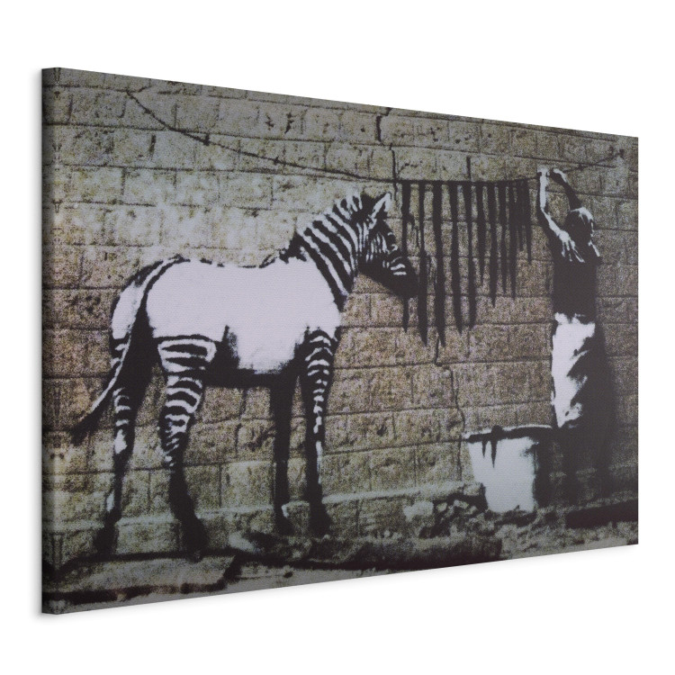 Canvas Zebra washing (Banksy) 58951 additionalImage 2