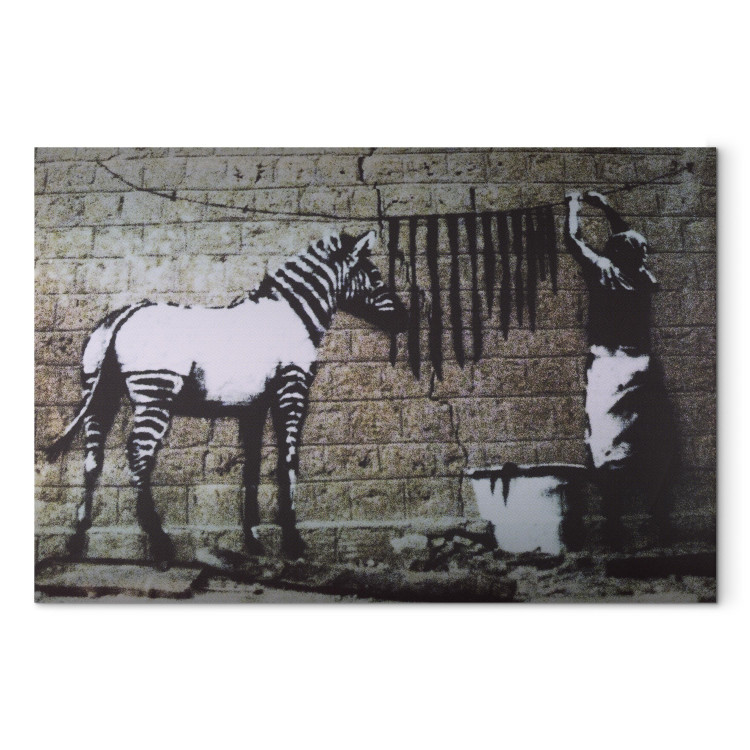 Canvas Zebra washing (Banksy) 58951