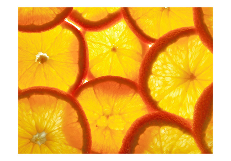 Photo Wallpaper Orange Slices - Fruit Motif in the Sun for the Kitchen or Room 60251 additionalImage 1