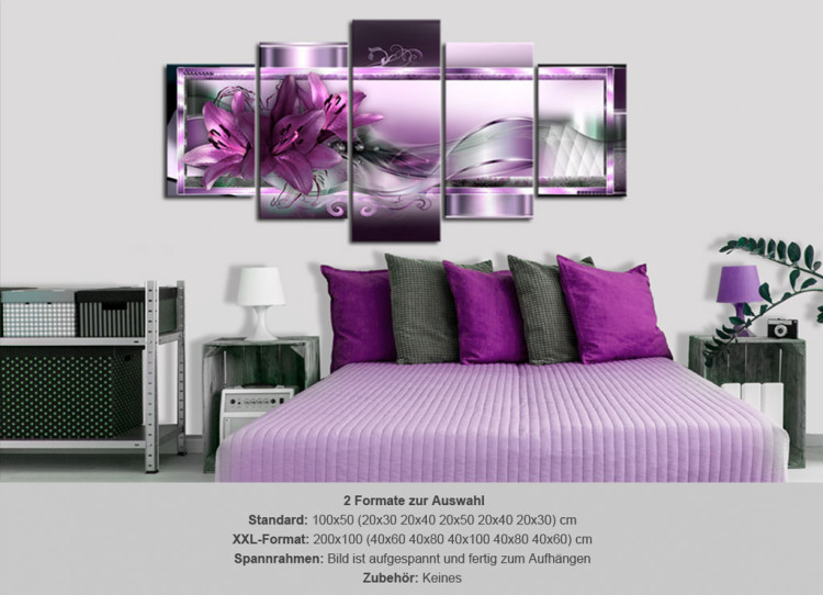 Acrylic print Purple Lilies [Glass] 93051 additionalImage 5