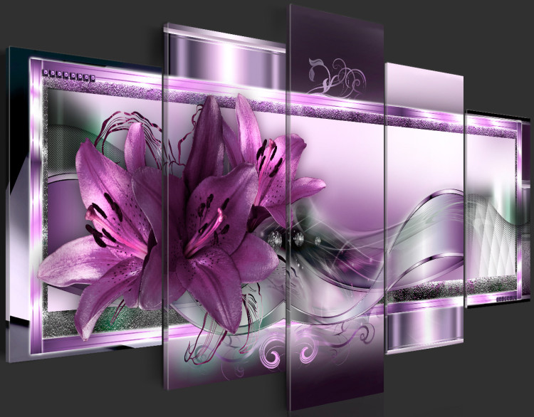 Acrylic print Purple Lilies [Glass] 93051 additionalImage 4