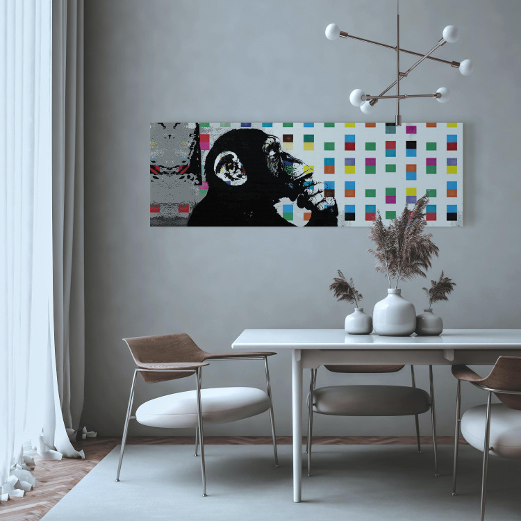 Canvas Print Banksy: The Thinker Monkey 94551 additionalImage 5