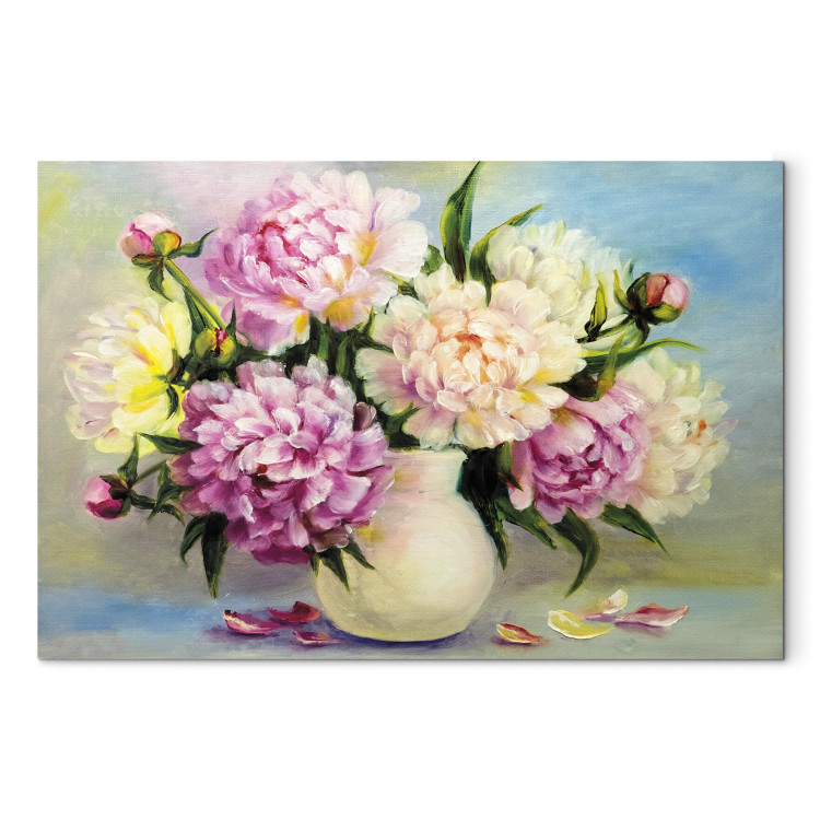 Canvas Art Print Peonies: Bouquet of Happiness 94951 additionalImage 7