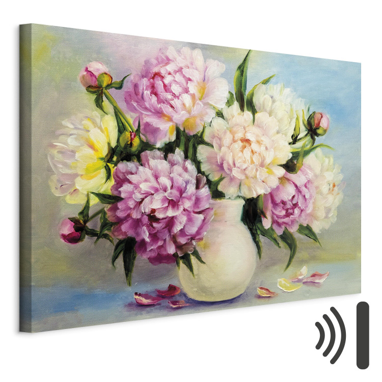 Canvas Art Print Peonies: Bouquet of Happiness 94951 additionalImage 8