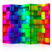 Room Divider Colorful Cubes II - rainbow abstraction of geometric 3D figures 95451