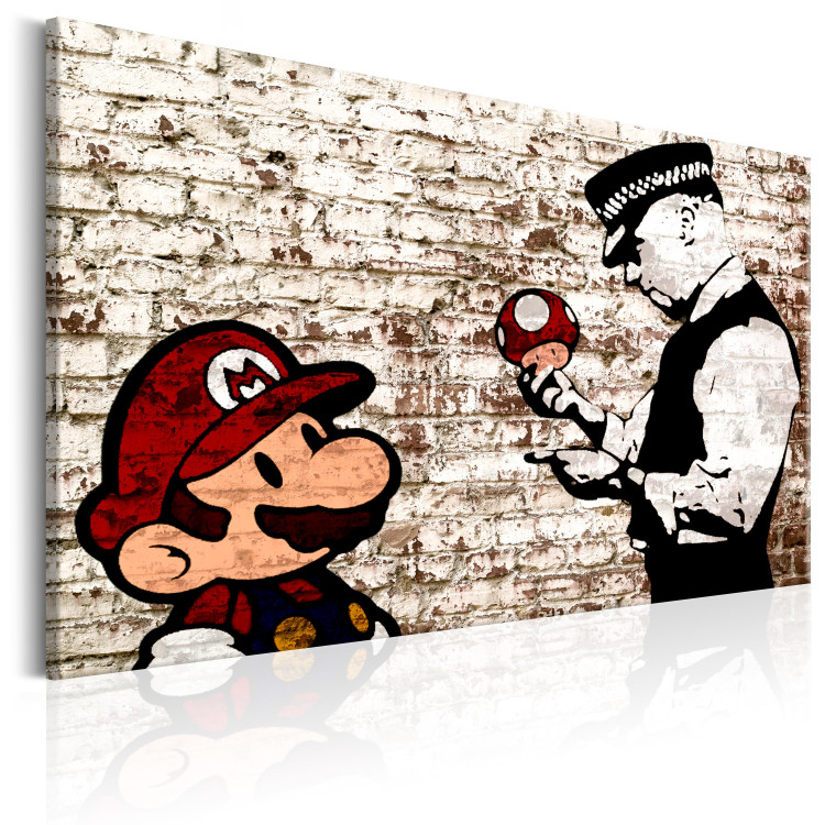 Canvas Art Print Banksy: Torn Wall 98551 additionalImage 2