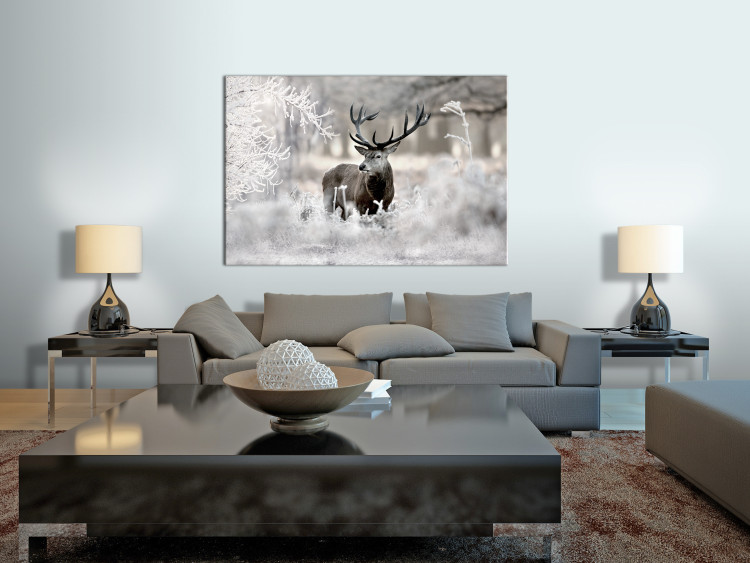 Canvas Art Print Lonely Deer 105761 additionalImage 3