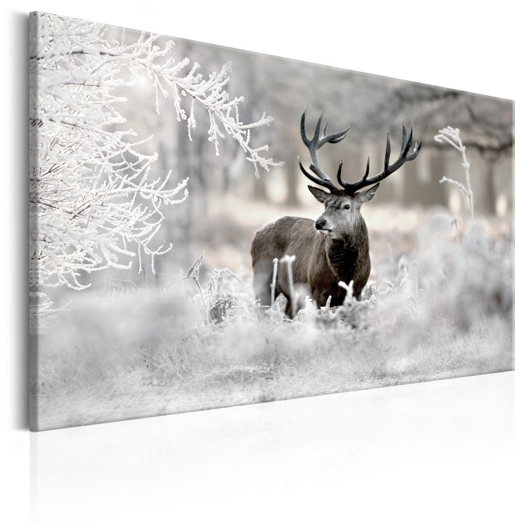 Canvas Art Print Lonely Deer 105761 additionalImage 2