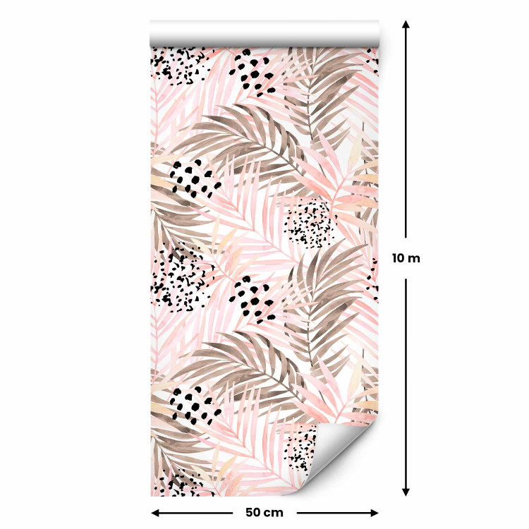 Wallpaper Pink Palm Leaves 114661 additionalImage 2