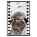 Poster Pug in a Hat - funny fantasy with a mustached dog with a black and white bowtie 116361 additionalThumb 24