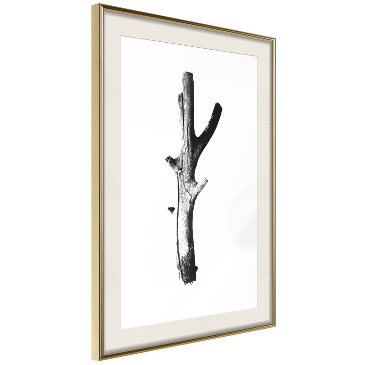 Poster Stick - black and white simple composition with a cut dried tree 116661 additionalImage 4