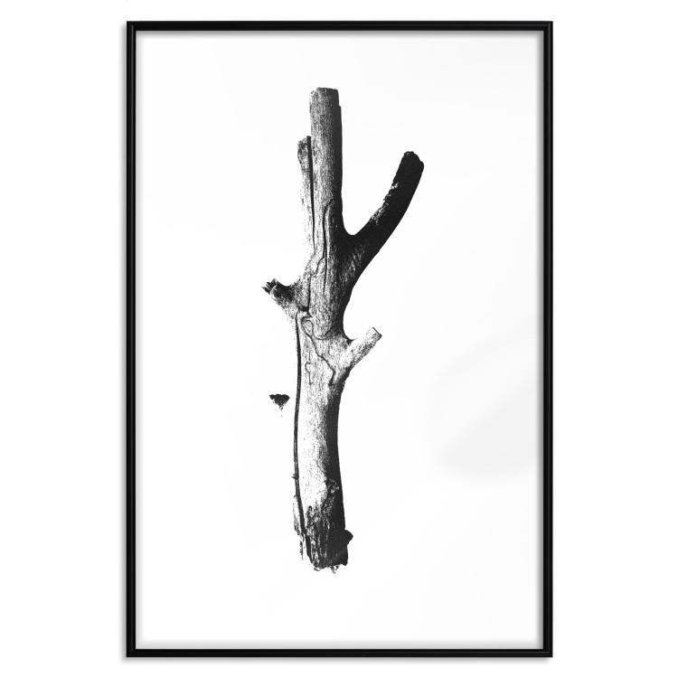 Poster Stick - black and white simple composition with a cut dried tree 116661 additionalImage 19