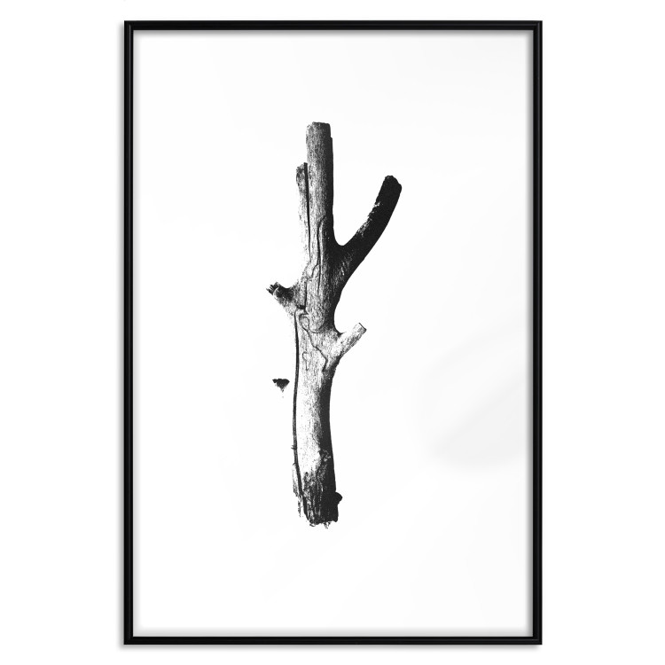 Poster Stick - black and white simple composition with a cut dried tree 116661 additionalImage 27