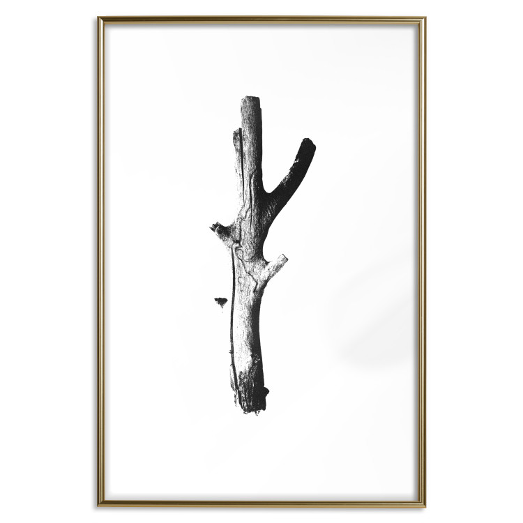 Poster Stick - black and white simple composition with a cut dried tree 116661 additionalImage 25