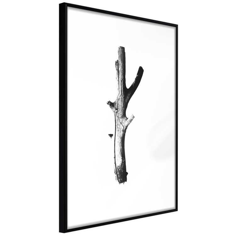 Poster Stick - black and white simple composition with a cut dried tree 116661 additionalImage 2