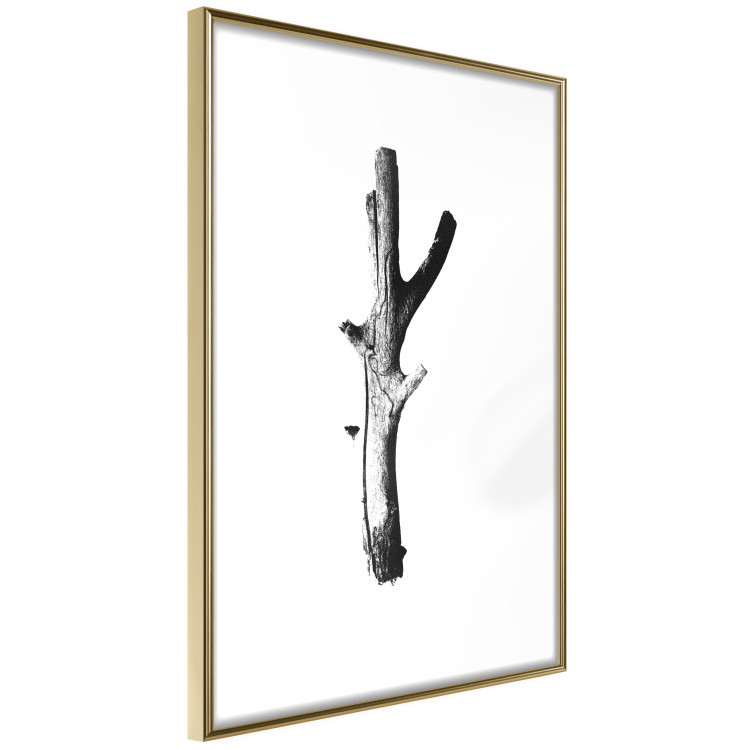 Poster Stick - black and white simple composition with a cut dried tree 116661 additionalImage 4