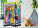 Folding Screen Monsters from Third C - abstract colorful characters in a funny style 117361 additionalThumb 4