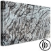 Canvas Tree bark - the structure of nature in monochrome gray 117761 additionalThumb 6