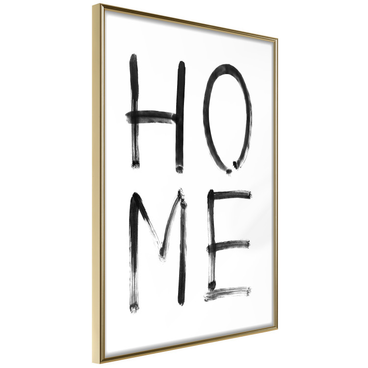 Poster Home Expression - simple black and white composition with English text 119261 additionalImage 6
