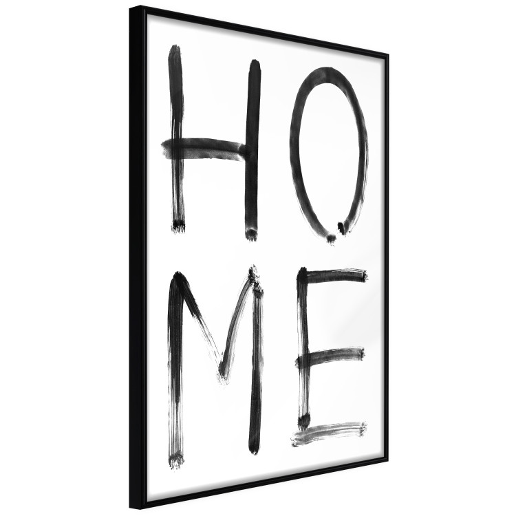 Poster Home Expression - simple black and white composition with English text 119261 additionalImage 10