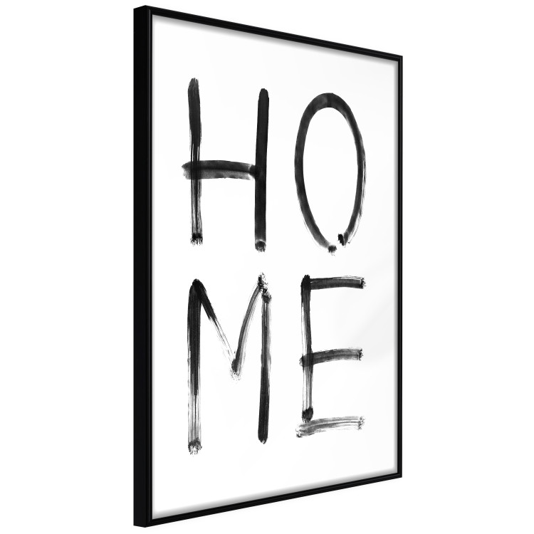 Poster Home Expression - simple black and white composition with English text 119261 additionalImage 11