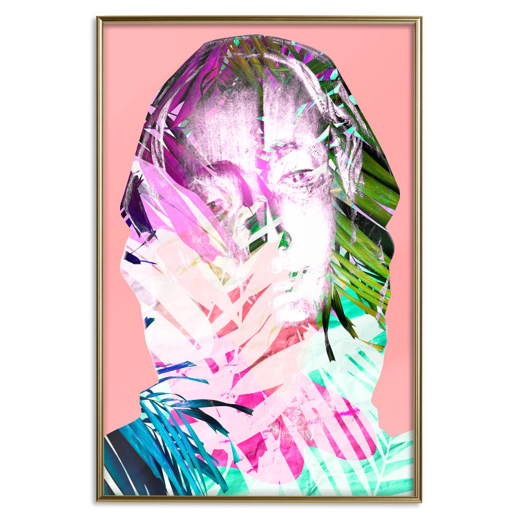 Wall Poster Palm Madonna - portrait of an abstract colorful female face 122361 additionalImage 26