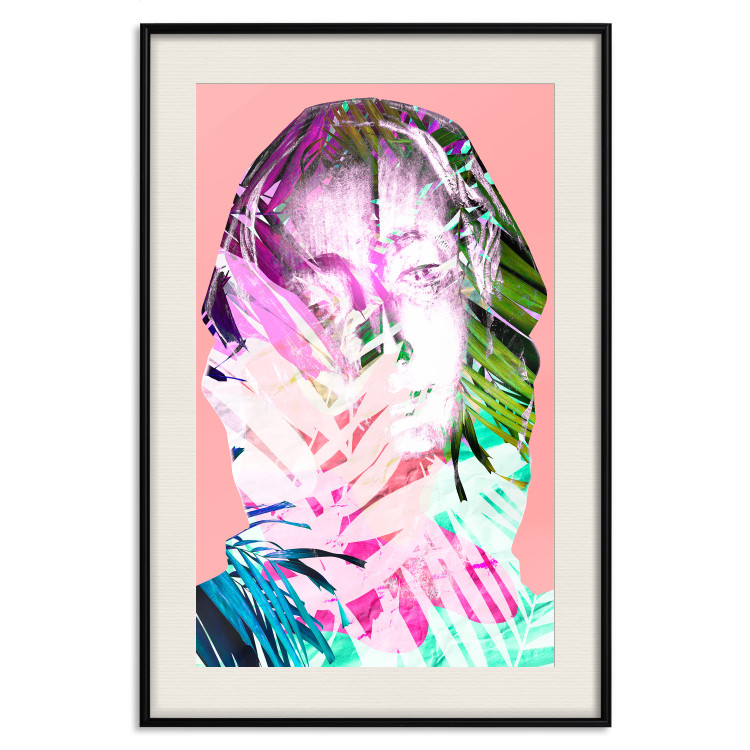 Wall Poster Palm Madonna - portrait of an abstract colorful female face 122361 additionalImage 18