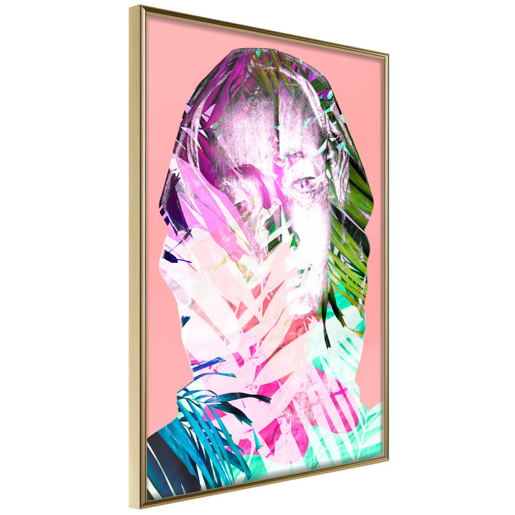 Wall Poster Palm Madonna - portrait of an abstract colorful female face 122361 additionalImage 12
