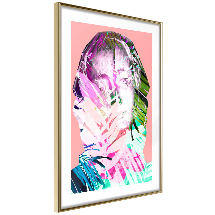 Wall Poster Palm Madonna - portrait of an abstract colorful female face 122361 additionalImage 8