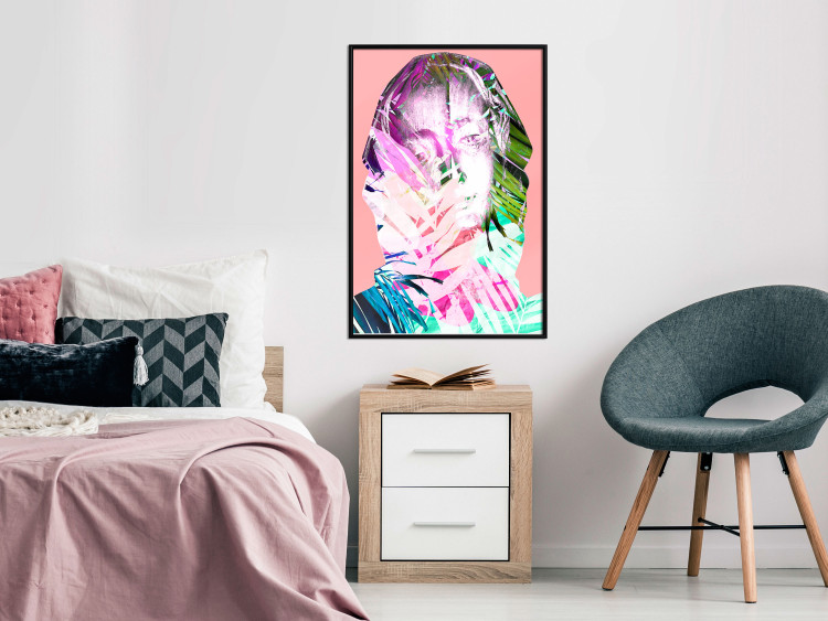 Wall Poster Palm Madonna - portrait of an abstract colorful female face 122361 additionalImage 5