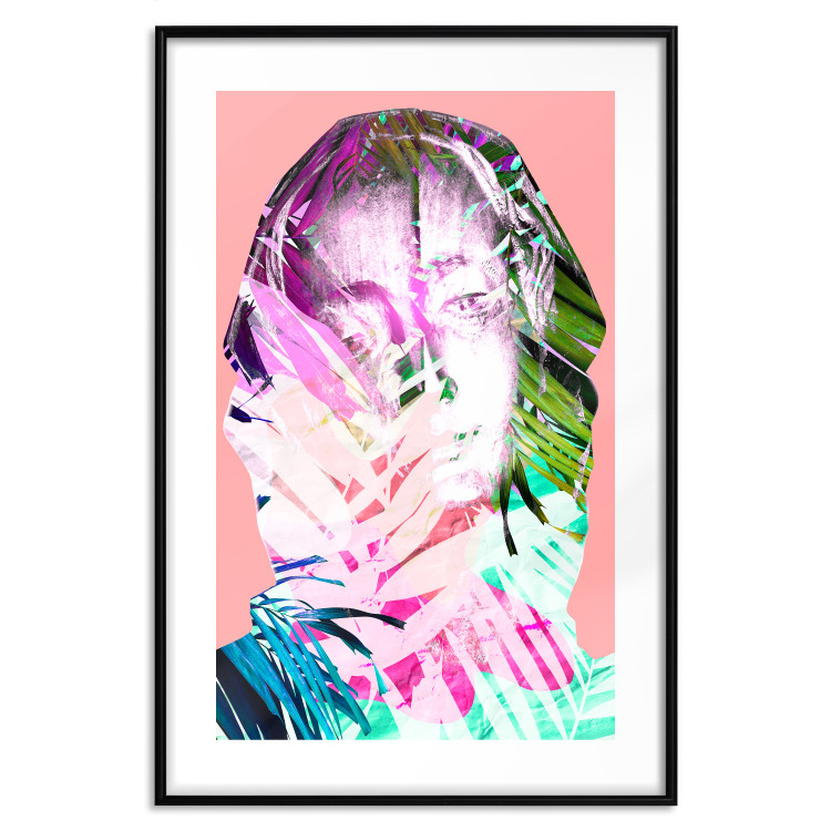 Wall Poster Palm Madonna - portrait of an abstract colorful female face 122361 additionalImage 15