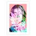 Wall Poster Palm Madonna - portrait of an abstract colorful female face 122361 additionalThumb 25