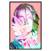 Wall Poster Palm Madonna - portrait of an abstract colorful female face 122361 additionalThumb 27