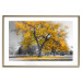 Wall Poster Autumn in the Park (Golden) - gray tree landscape with golden leaves 122761 additionalThumb 16