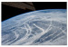 Canvas Space flight - a satellite photo of the Earth and the cloud band 123161