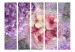 Room Divider Memory II (5-piece) - colorful flowers and inscriptions in the background 124061 additionalThumb 3