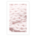 Wall Poster Pastel Warmth - texture of pink woolen braid 124461 additionalThumb 25