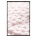 Wall Poster Pastel Warmth - texture of pink woolen braid 124461 additionalThumb 24