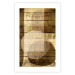 Poster Golden Chocolate - abstraction made of brown wooden planks 125261 additionalThumb 19