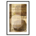Poster Golden Chocolate - abstraction made of brown wooden planks 125261 additionalThumb 17