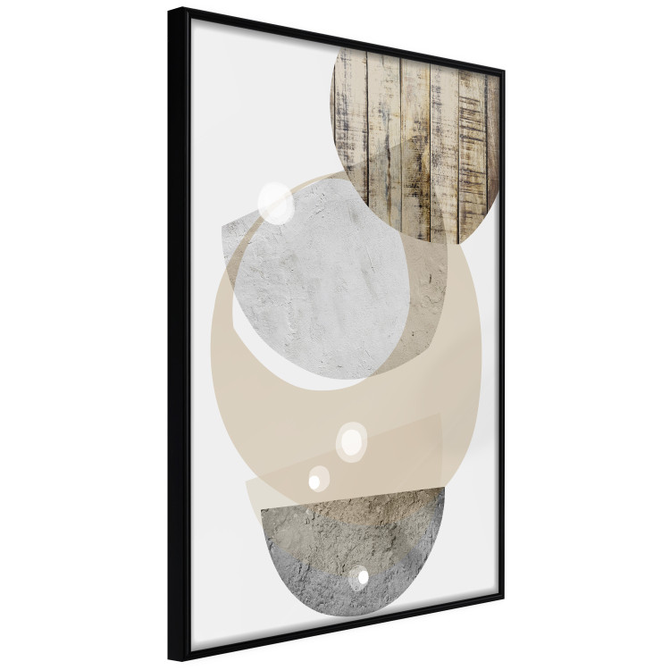 Poster Beige Marriage - abstract geometric figures with various textures 125361 additionalImage 12