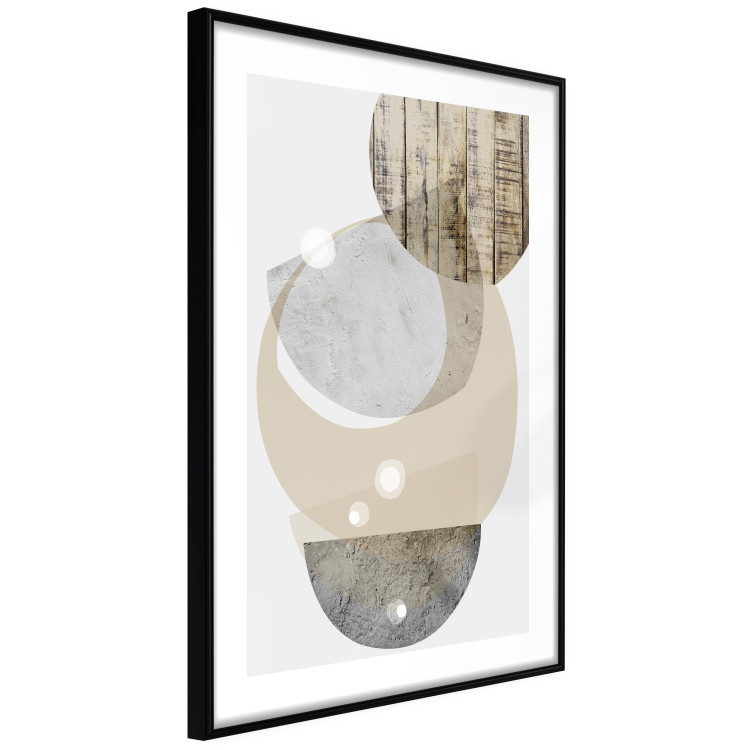 Poster Beige Marriage - abstract geometric figures with various textures 125361 additionalImage 11