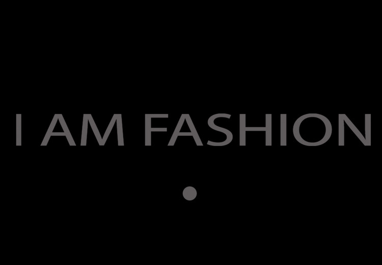 Wall Poster I Am Fashion - pink English text on a contrasting black background 125761 additionalImage 10