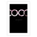Wall Poster I Am Fashion - pink English text on a contrasting black background 125761 additionalThumb 25