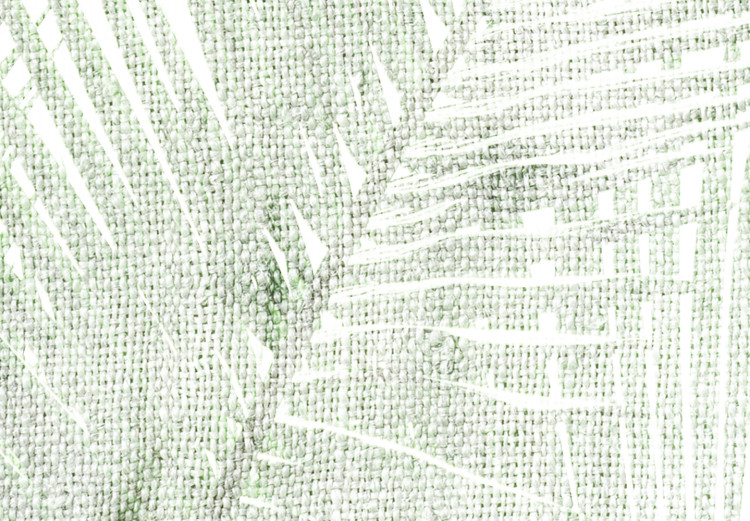 Wall Poster Velvet Green - green palm leaf on a contrasting white background 126861 additionalImage 11