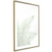 Wall Poster Velvet Green - green palm leaf on a contrasting white background 126861 additionalThumb 9