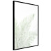 Wall Poster Velvet Green - green palm leaf on a contrasting white background 126861 additionalThumb 13