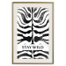 Wall Poster Stay Wild - English inscriptions on a black-and-white zebra background 127061 additionalThumb 20