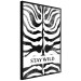 Wall Poster Stay Wild - English inscriptions on a black-and-white zebra background 127061 additionalThumb 13