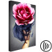 Canvas Print Flower Woman (1-part) vertical - eclectic abstraction with a peony 127261 additionalThumb 6